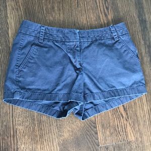 J Crew Navy Stretch Chino Short